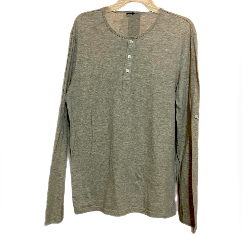 Men's Standard Issue Basic Long-Sleeve Henley Shirt
